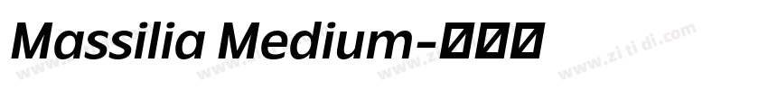 Massilia Medium字体转换